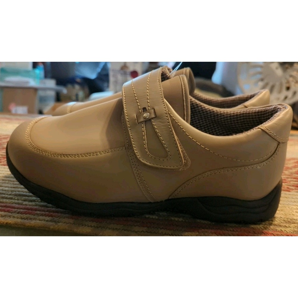 New With Tags Barefoot Freedom By Drew, Men's Tan Leather Loafers, 12XW Antwerp - Picture 7 of 10